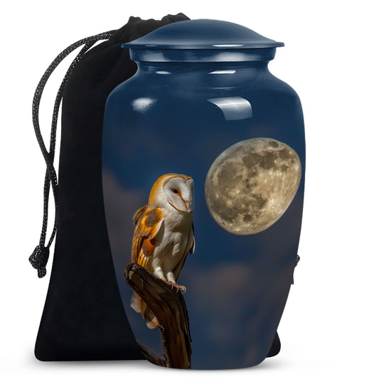 Barn Owl Small Ashes Keepsake Large Funeral, Ashes Urn For Ashes