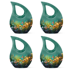 Teardrop Shape Butterfly Urn Keepsake Urn Pack of 4