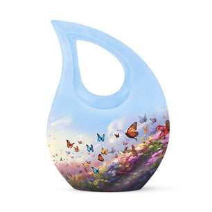 Teardrop Shape Butterfly Urn Keepsake 3 Inch