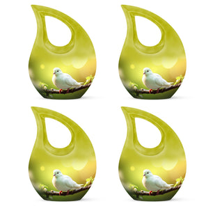 Teardrop Shape Dove Urn Keepsake Urn Pack of 4