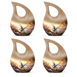 Teardrop Shape Dove Urn Keepsake Urn Pack of 4