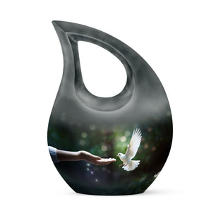 Teardrop Shape Dove Urn Keepsake 3 Inch
