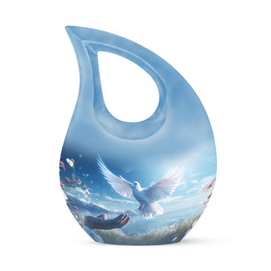 Teardrop Shape Dove Urn Keepsake 3 Inch