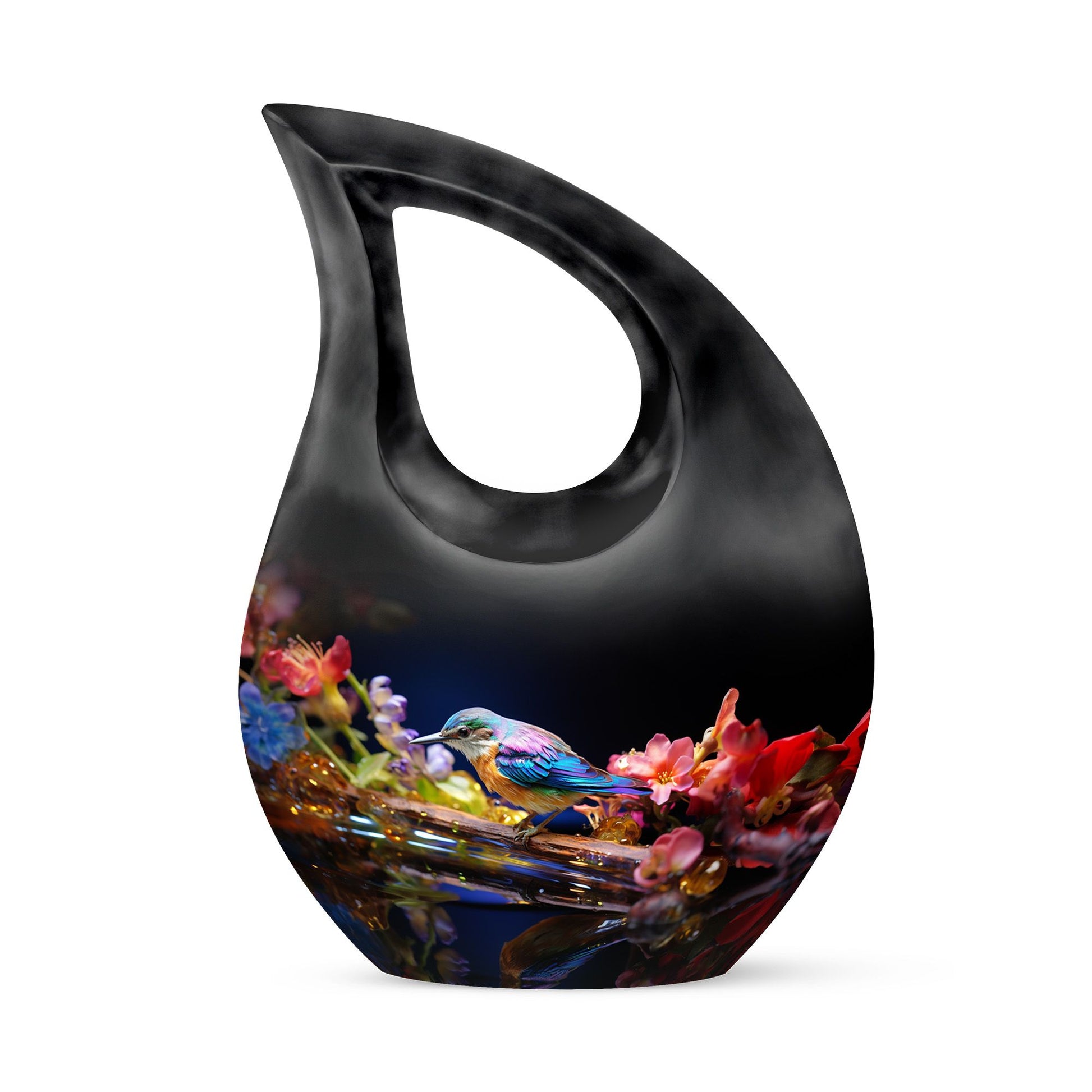 Teardrop Shape Sparrow Urn Keepsake 3 Inch