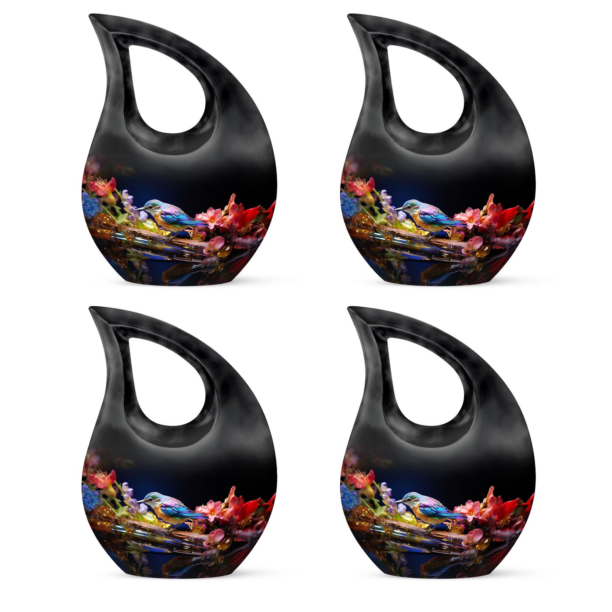 Teardrop Shape Sparrow Urn Keepsake Urn Pack of 4