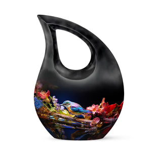 Teardrop Shape Sparrow Urn Keepsake 3 Inch