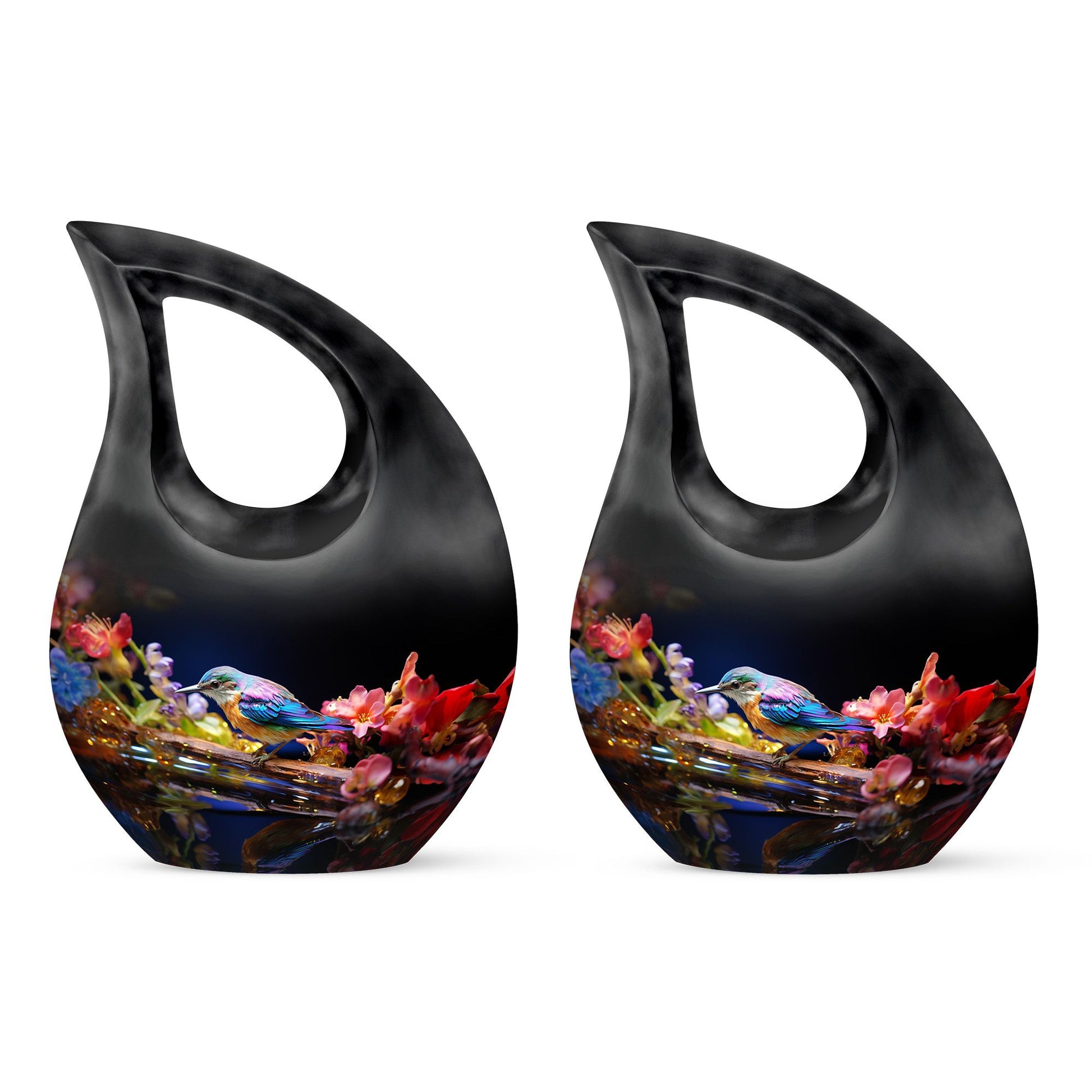 Teardrop Shape Sparrow Urn Keepsake Urn Pack of 2