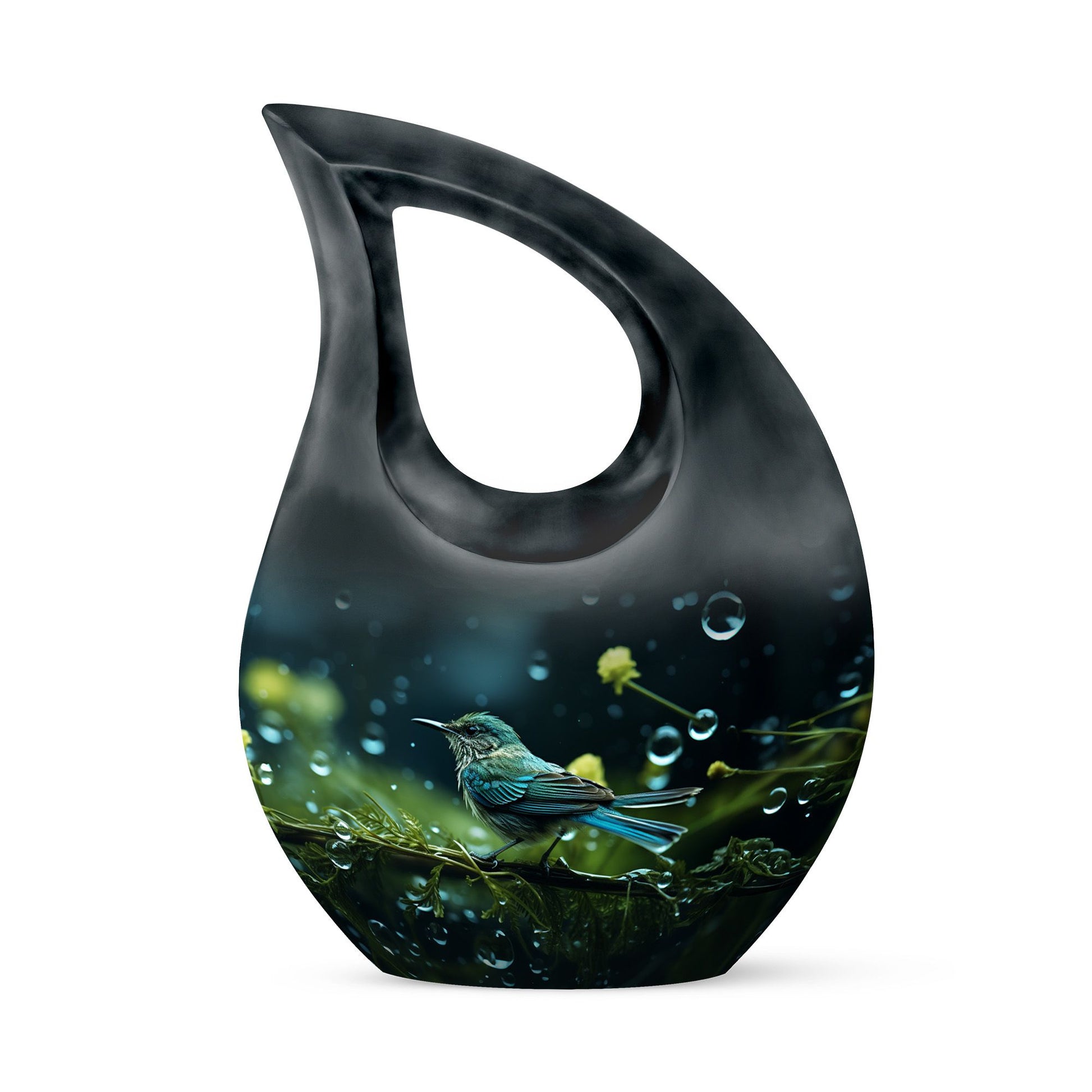 Teardrop Shape Sparrow Urn Keepsake 3 Inch