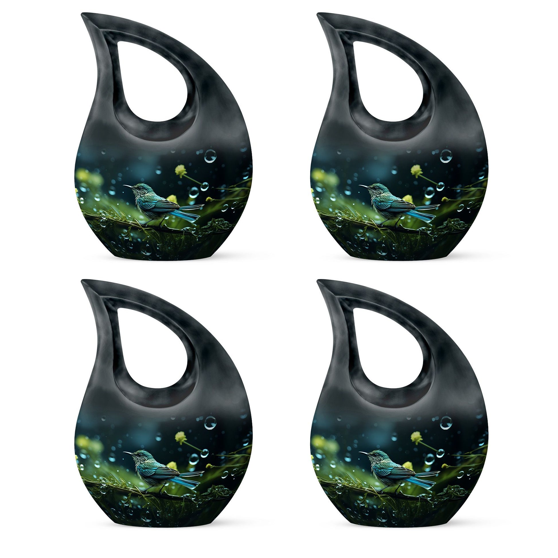 Teardrop Shape Sparrow Urn Keepsake Urn Pack of 4