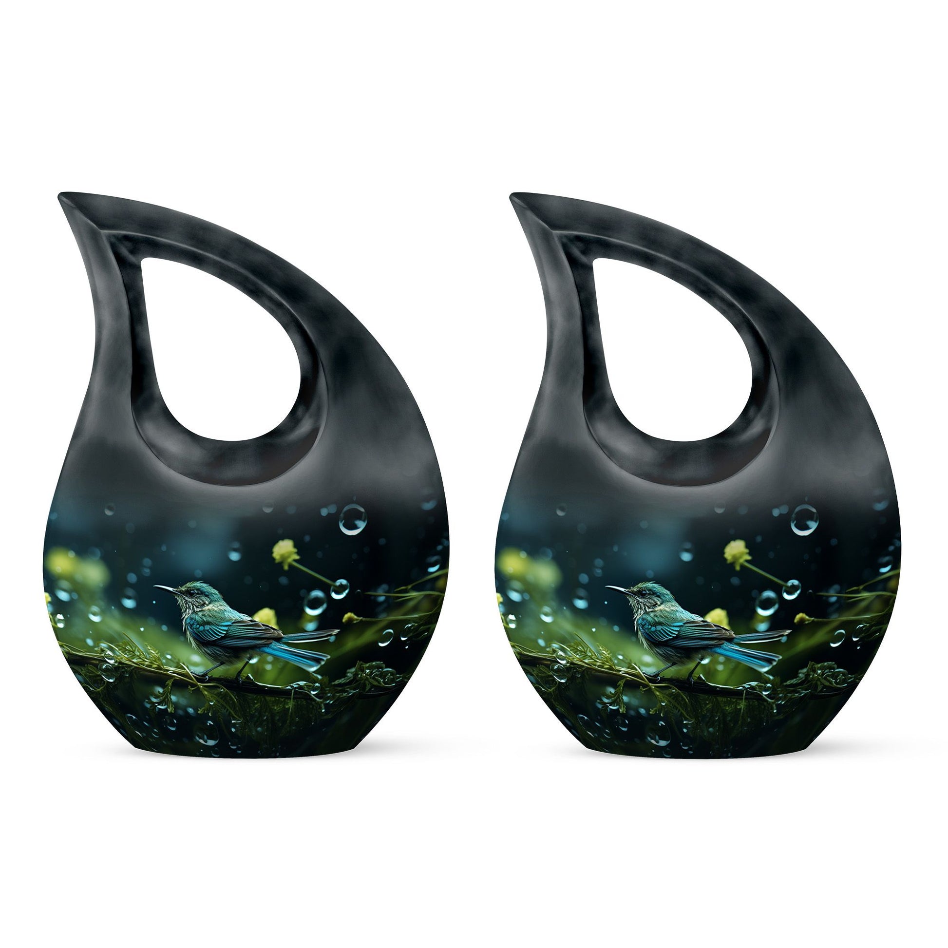 Teardrop Shape Sparrow Urn Keepsake Urn Pack of 2