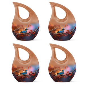 Teardrop Shape Sparrow Urn Keepsake Urn Pack of 4