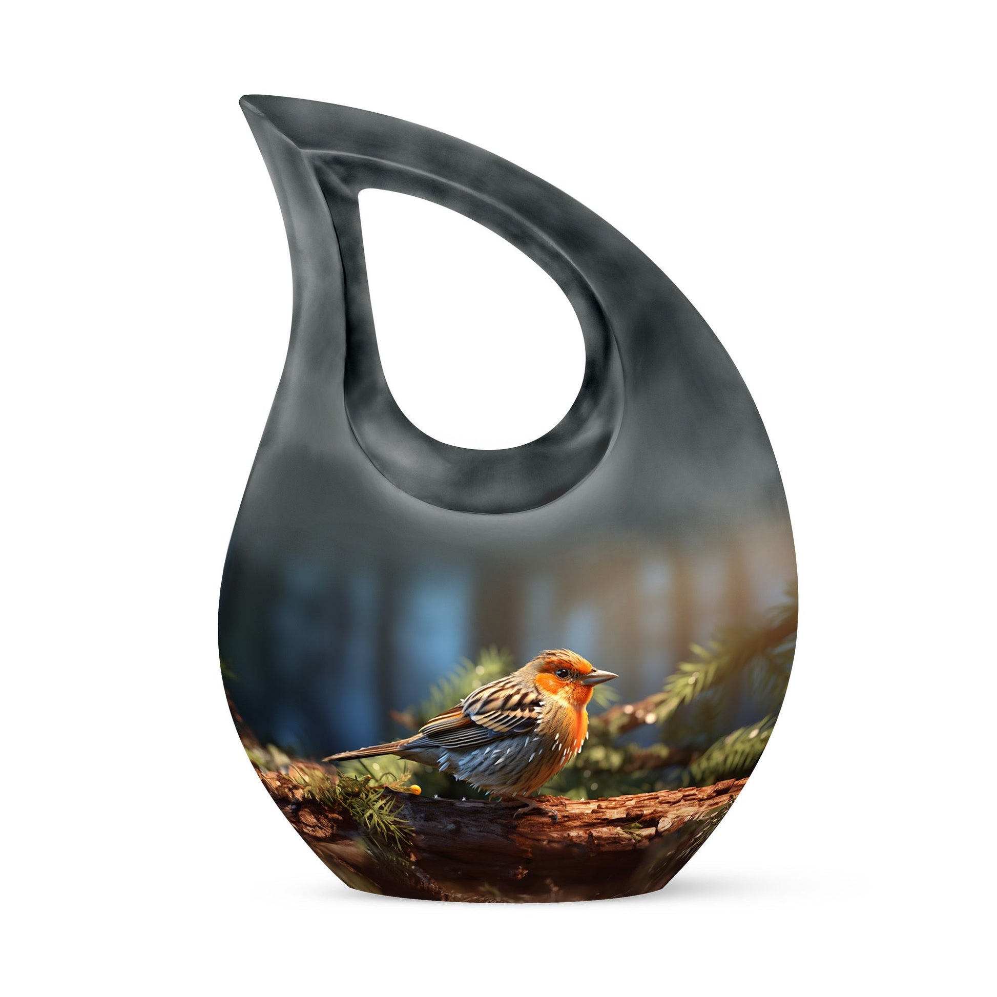 Teardrop Shape Sparrow Urn Keepsake 3 Inch