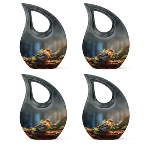 Teardrop Shape Sparrow Urn Keepsake Urn Pack of 4