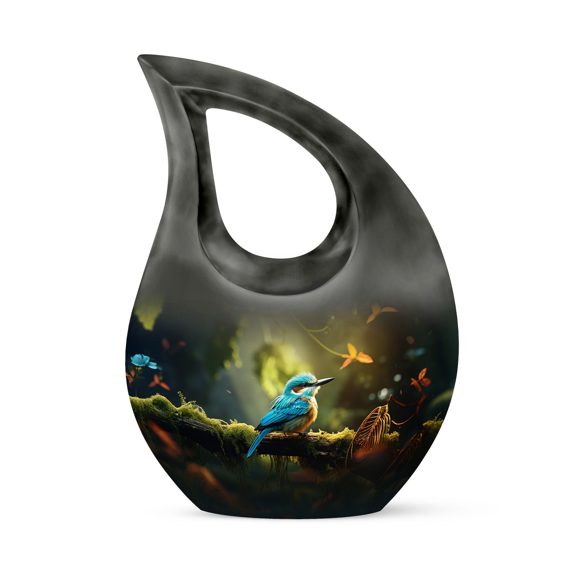 Teardrop Shape Sparrow Urn Keepsake 3 Inch