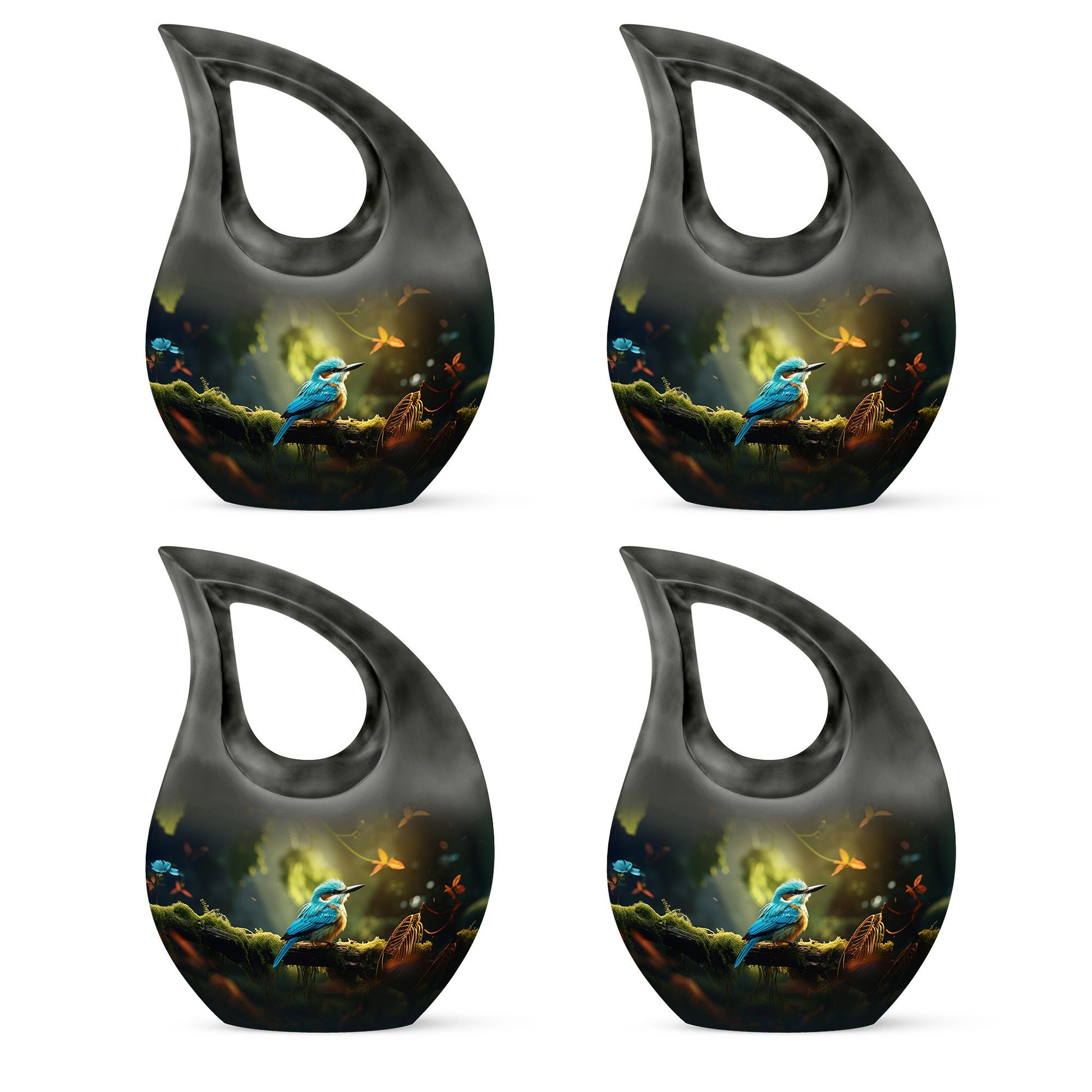 Teardrop Shape Sparrow Urn Keepsake Urn Pack of 4