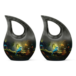 Teardrop Shape Sparrow Urn Keepsake Urn Pack of 2