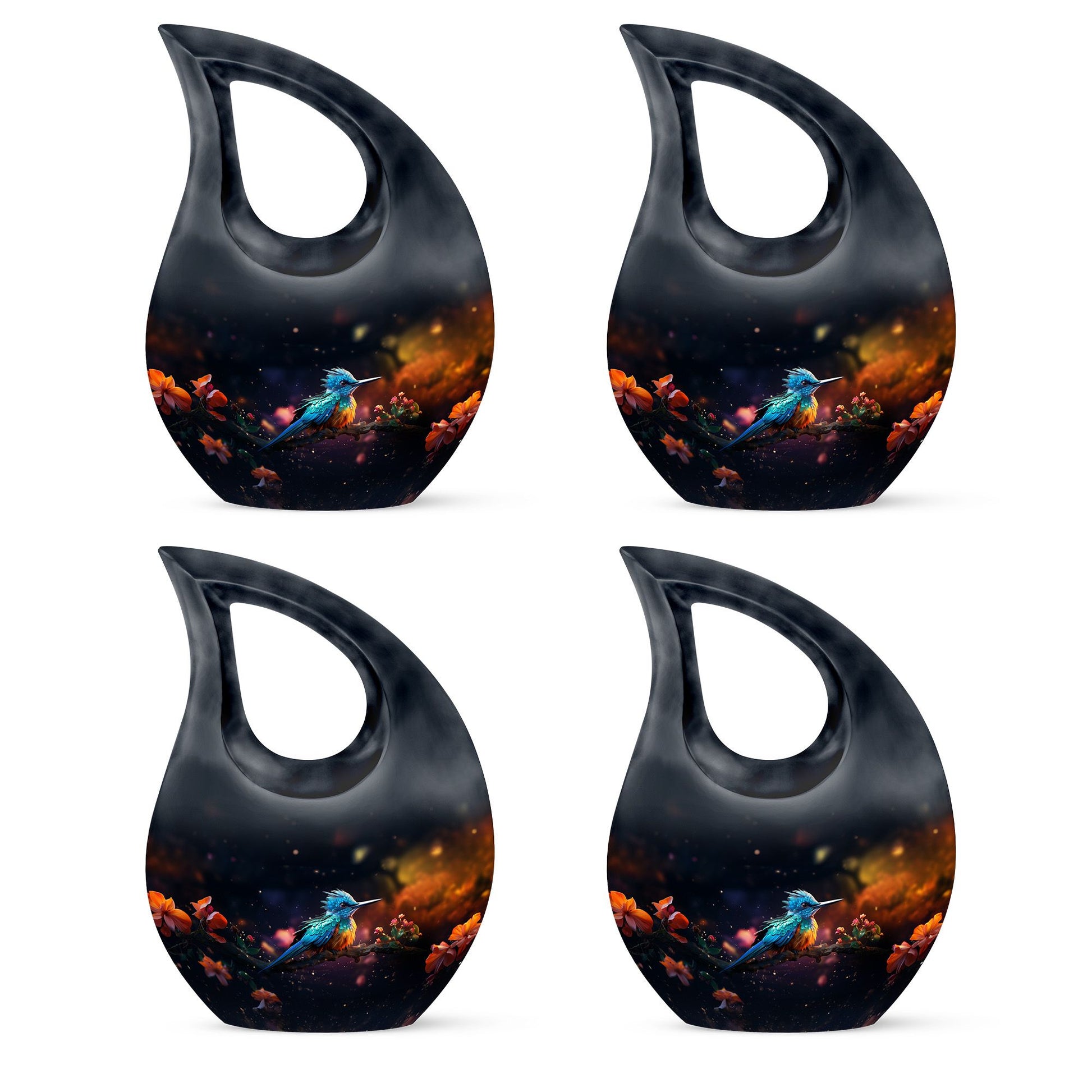 Teardrop Shape Sparrow Urn Keepsake Urn Pack of 4