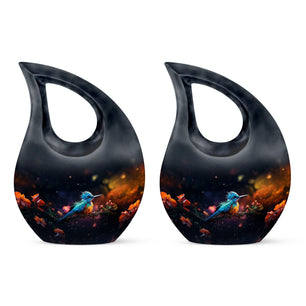 Teardrop Shape Sparrow Urn Keepsake Urn Pack of 2
