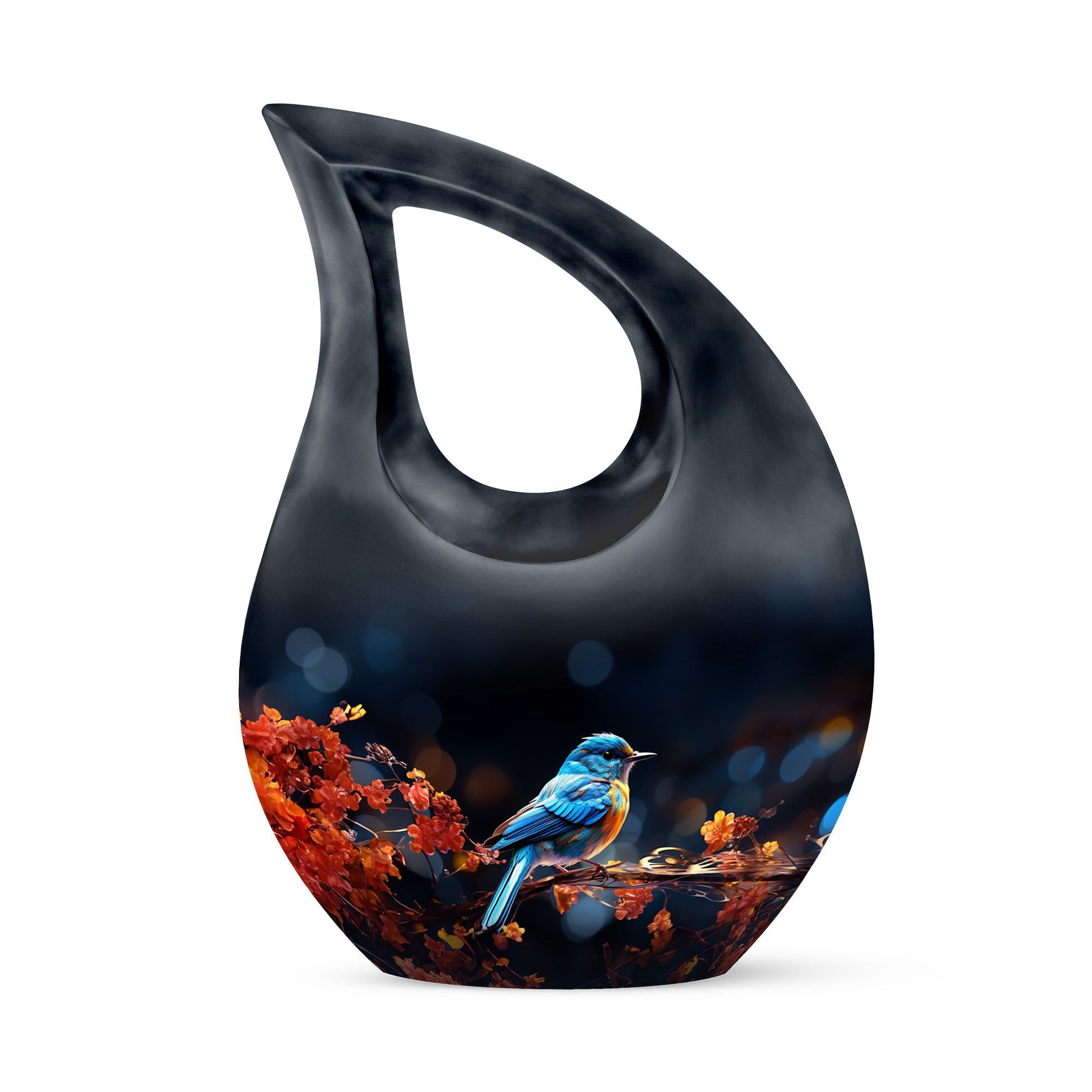 Teardrop Shape Sparrow Urn Keepsake 3 Inch