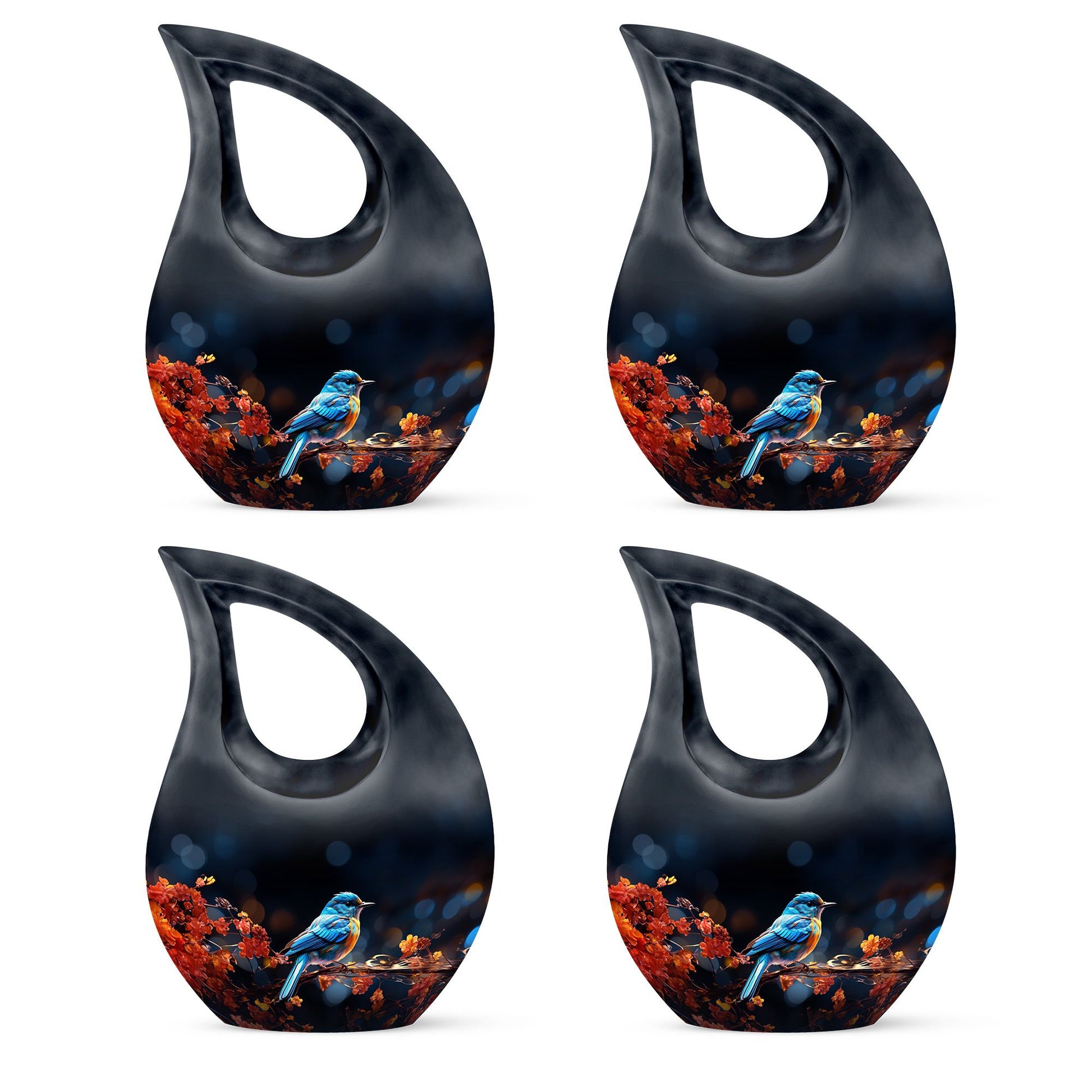 Teardrop Shape Sparrow Urn Keepsake Urn Pack of 4