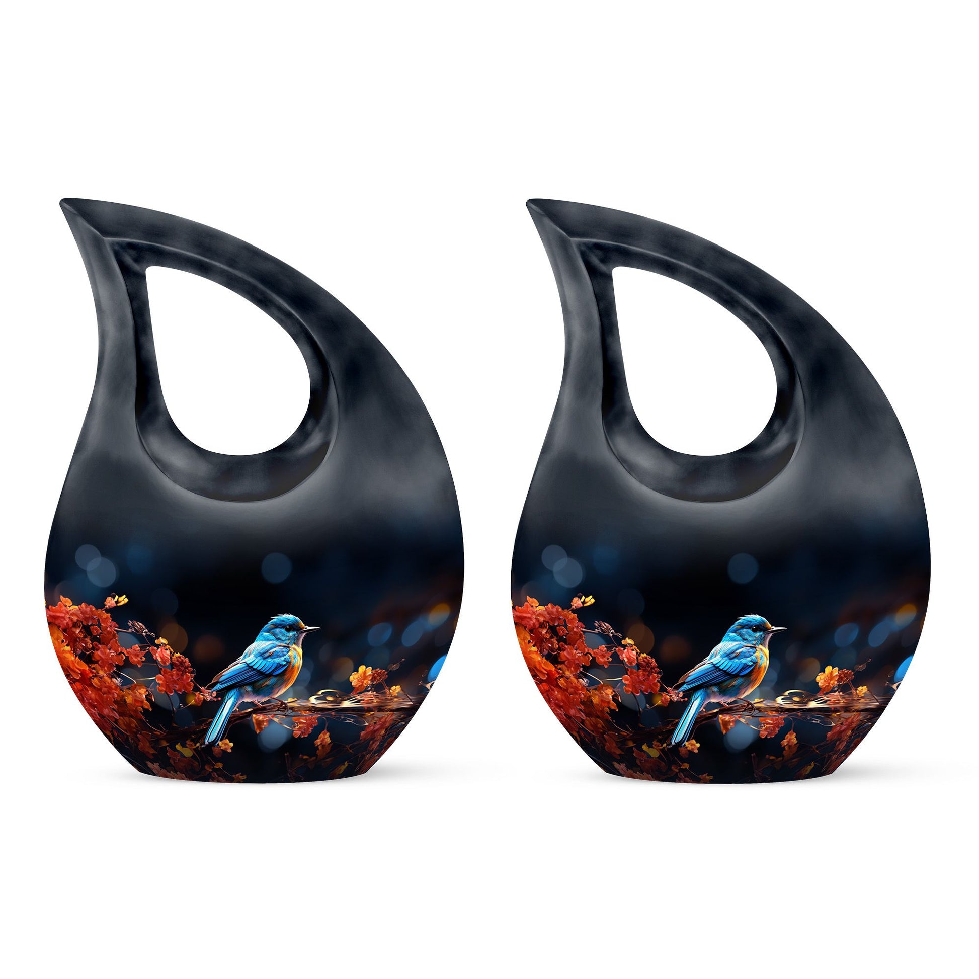 Teardrop Shape Sparrow Urn Keepsake Urn Pack of 2
