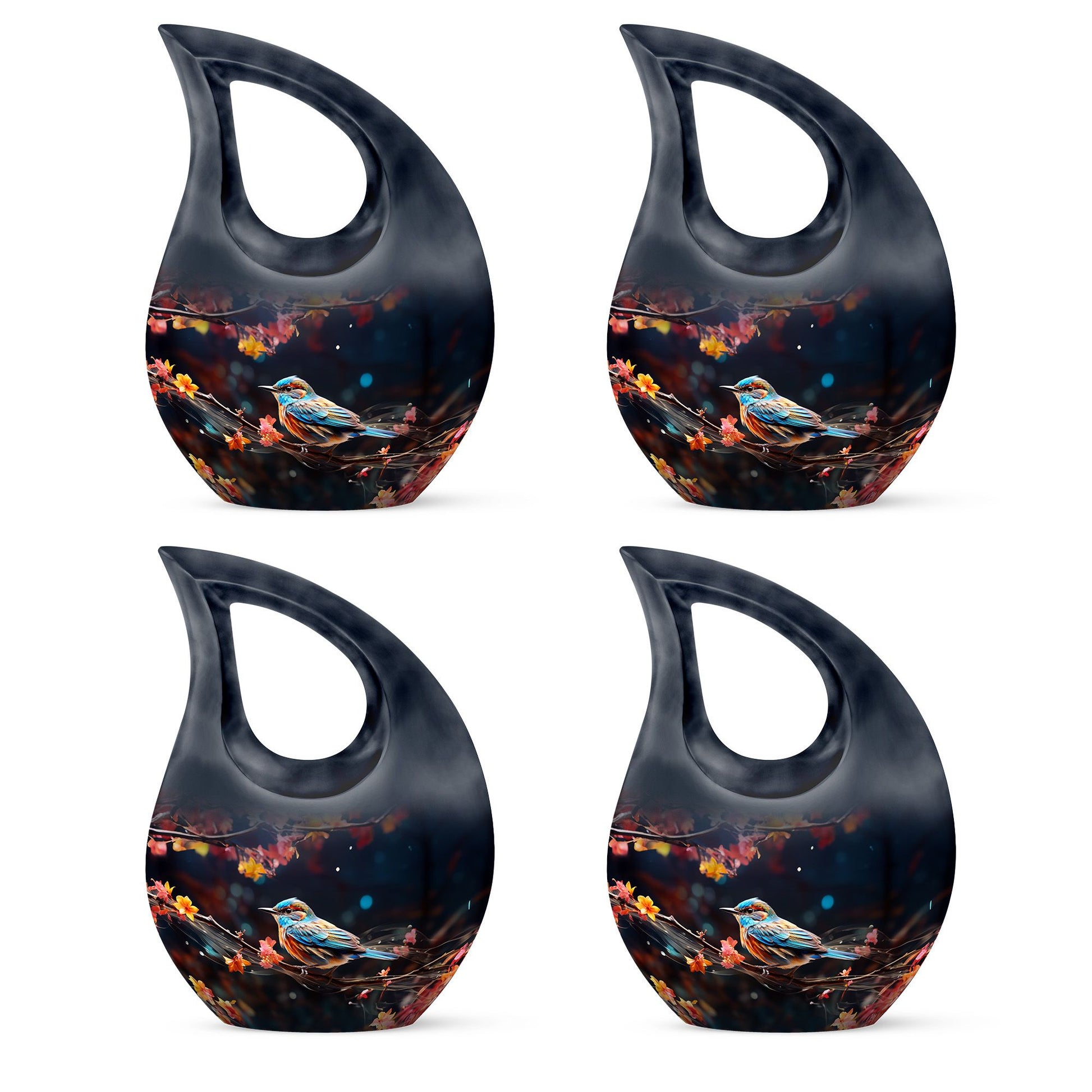 Teardrop Shape Sparrow Urn Keepsake Urn Pack of 4