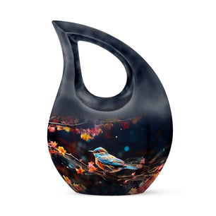 Teardrop Shape Sparrow Urn Keepsake 3 Inch