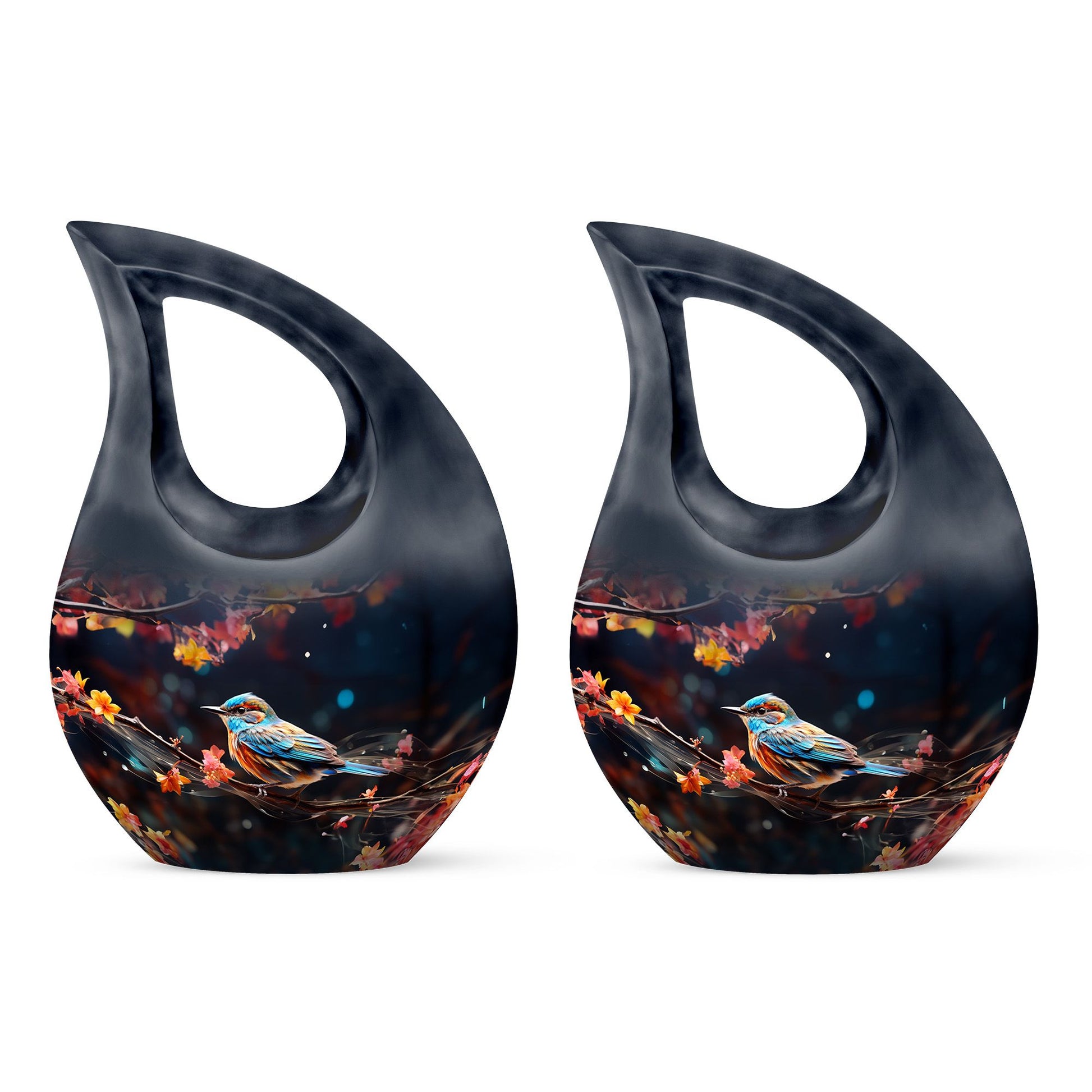 Teardrop Shape Sparrow Urn Keepsake Urn Pack of 2