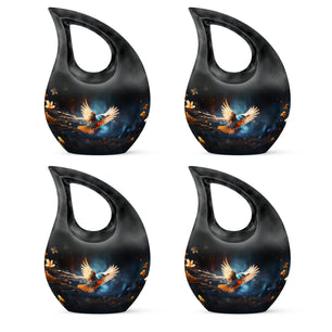 Teardrop Shape Sparrow Urn Keepsake Urn Pack of 4