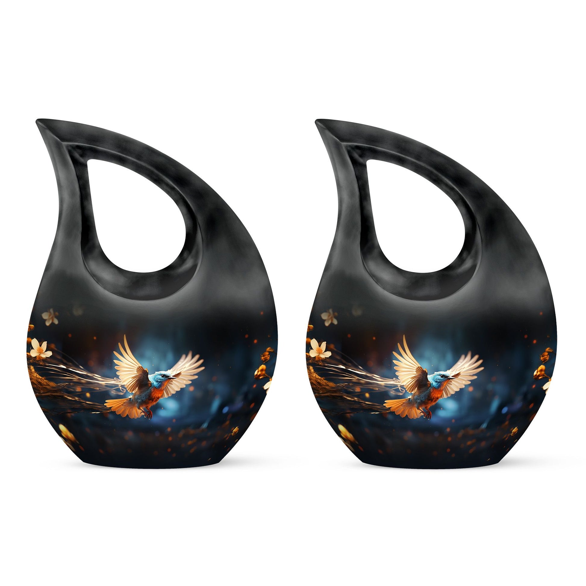 Teardrop Shape Sparrow Urn Keepsake Urn Pack of 2