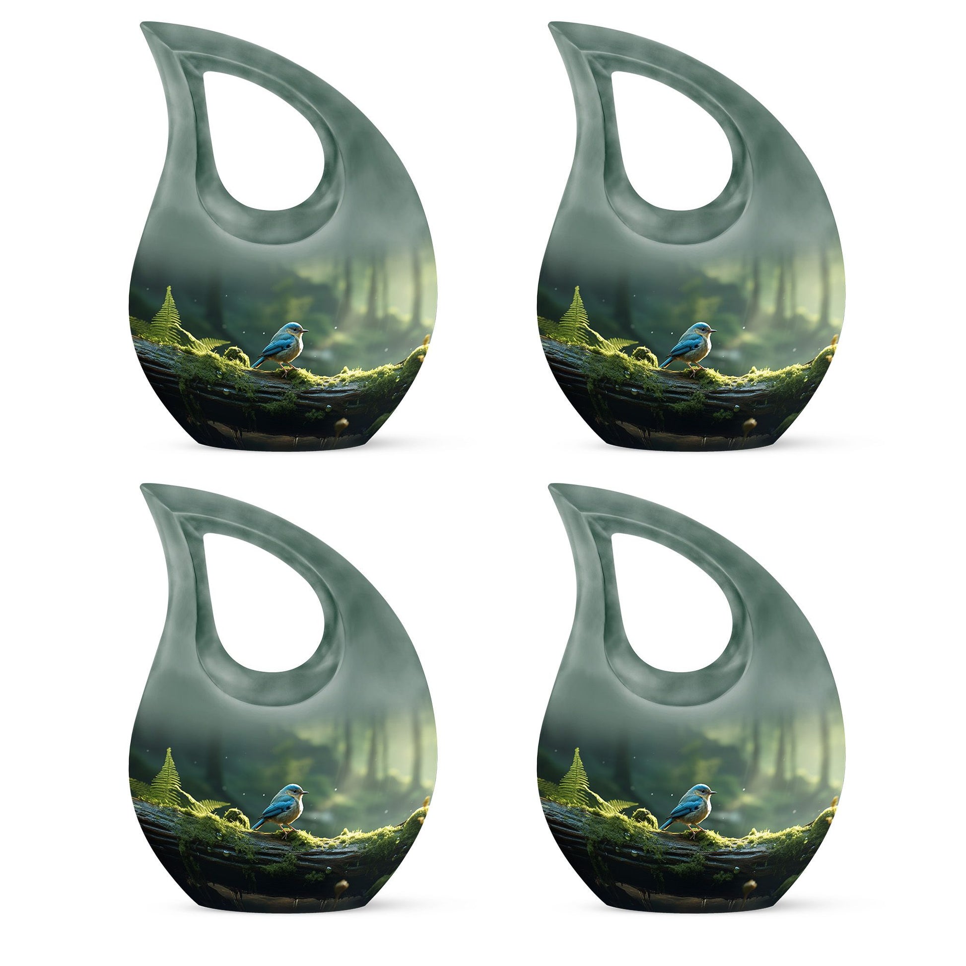 Teardrop Shape Sparrow Urn Keepsake Urn Pack of 4