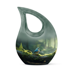 Teardrop Shape Sparrow Urn Keepsake 3 Inch