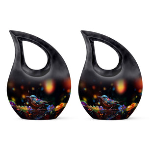 Teardrop Shape Sparrow Urn Keepsake Urn Pack of 2