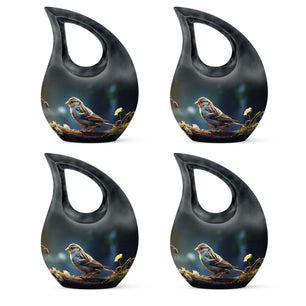 Teardrop Shape Sparrow Urn Keepsake Urn Pack of 4