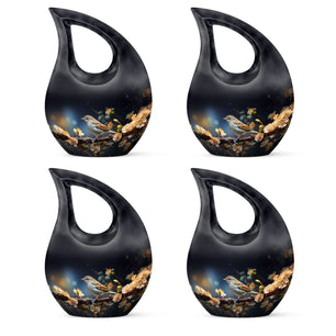 Teardrop Shape Sparrow Urn Keepsake Urn Pack of 4