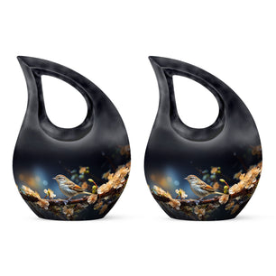 Teardrop Shape Sparrow Urn Keepsake Urn Pack of 2