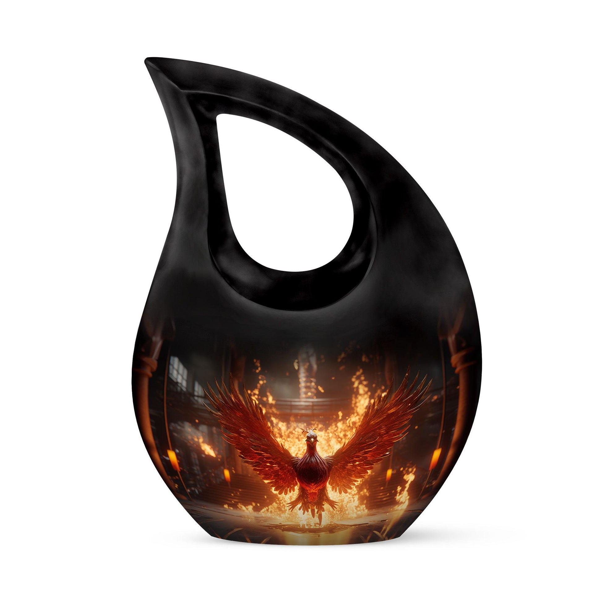 Teardrop Shape Phoenix Urn Keepsake 3 Inch