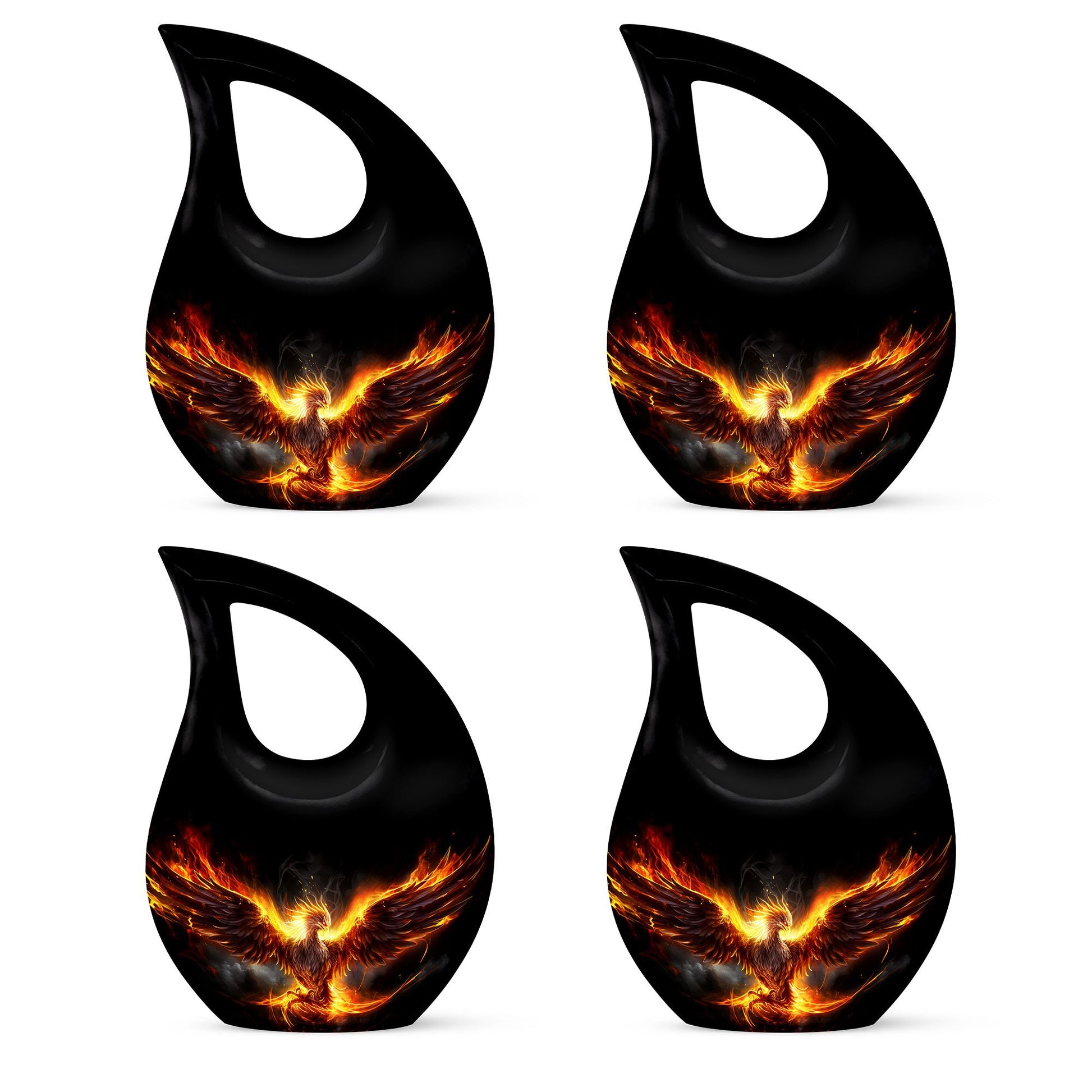Teardrop Shape Phoenix Urn Keepsake Urn Pack of 4