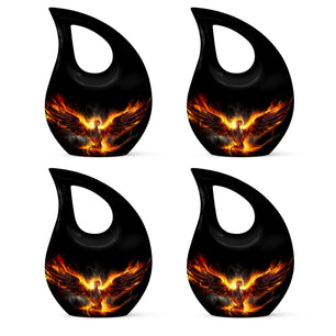 Teardrop Shape Phoenix Urn Keepsake Urn Pack of 4