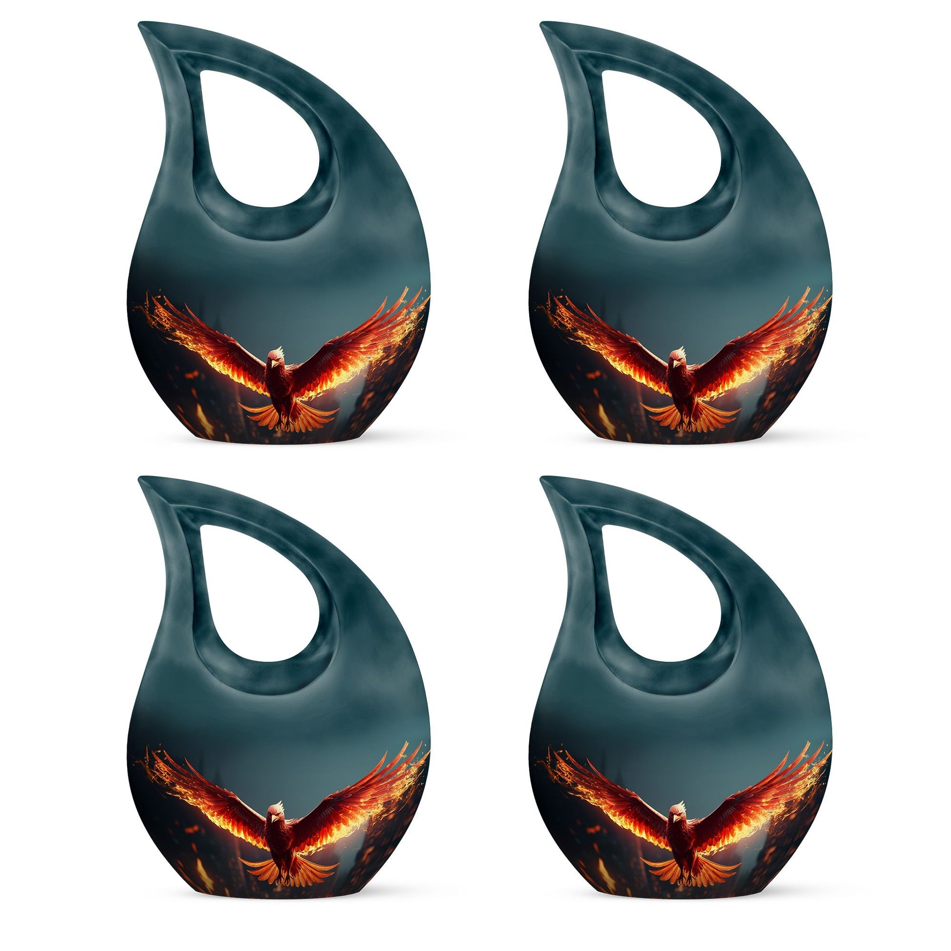 Teardrop Shape Phoenix Urn Keepsake Urn Pack of 4