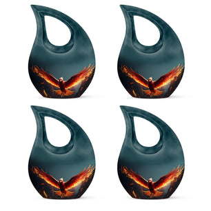 Teardrop Shape Phoenix Urn Keepsake Urn Pack of 4