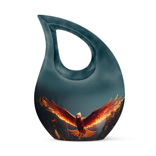 Teardrop Shape Phoenix Urn Keepsake 3 Inch