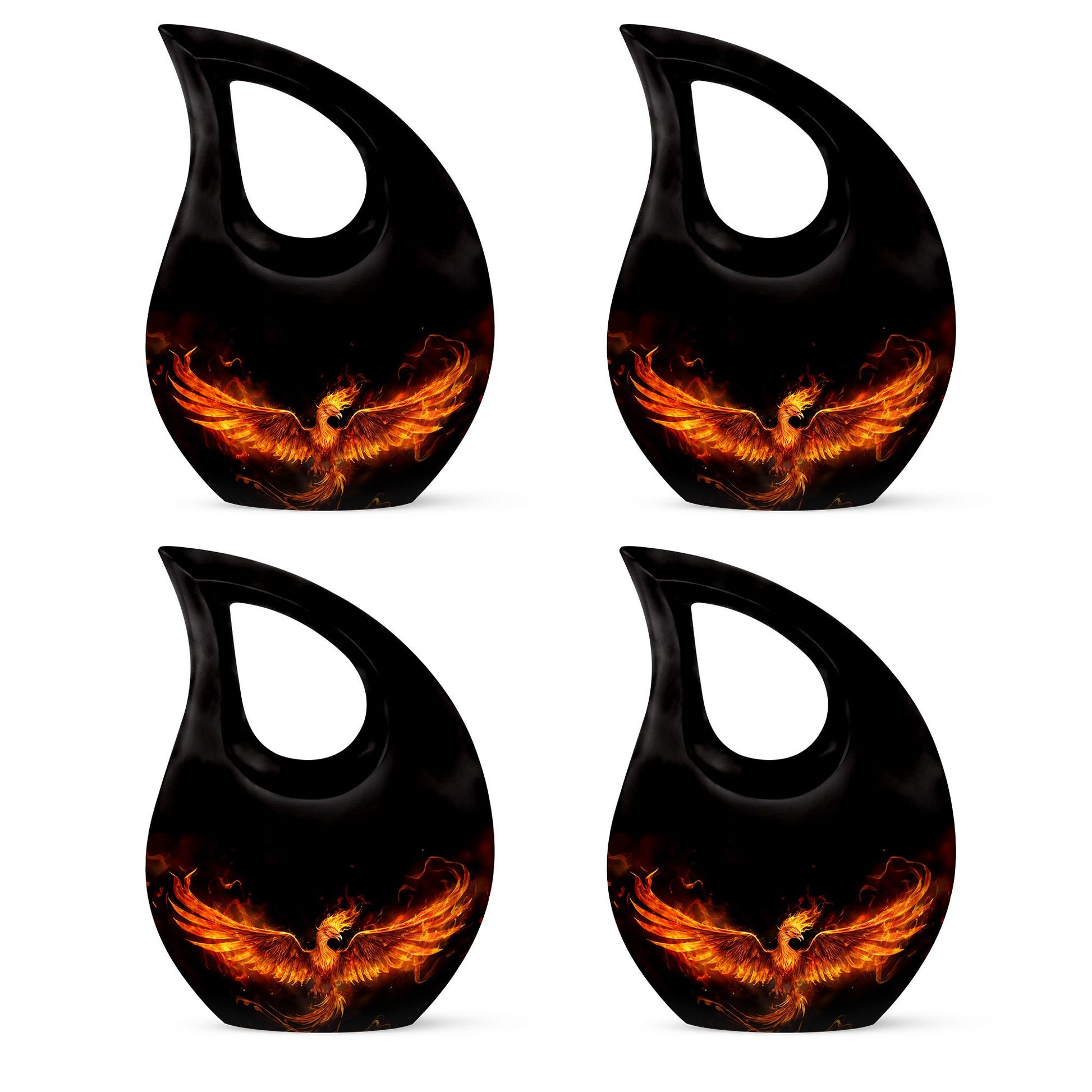 Teardrop Shape Phoenix Urn Keepsake Urn Pack of 4