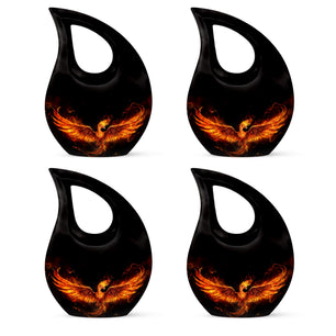 Teardrop Shape Phoenix Urn Keepsake Urn Pack of 4