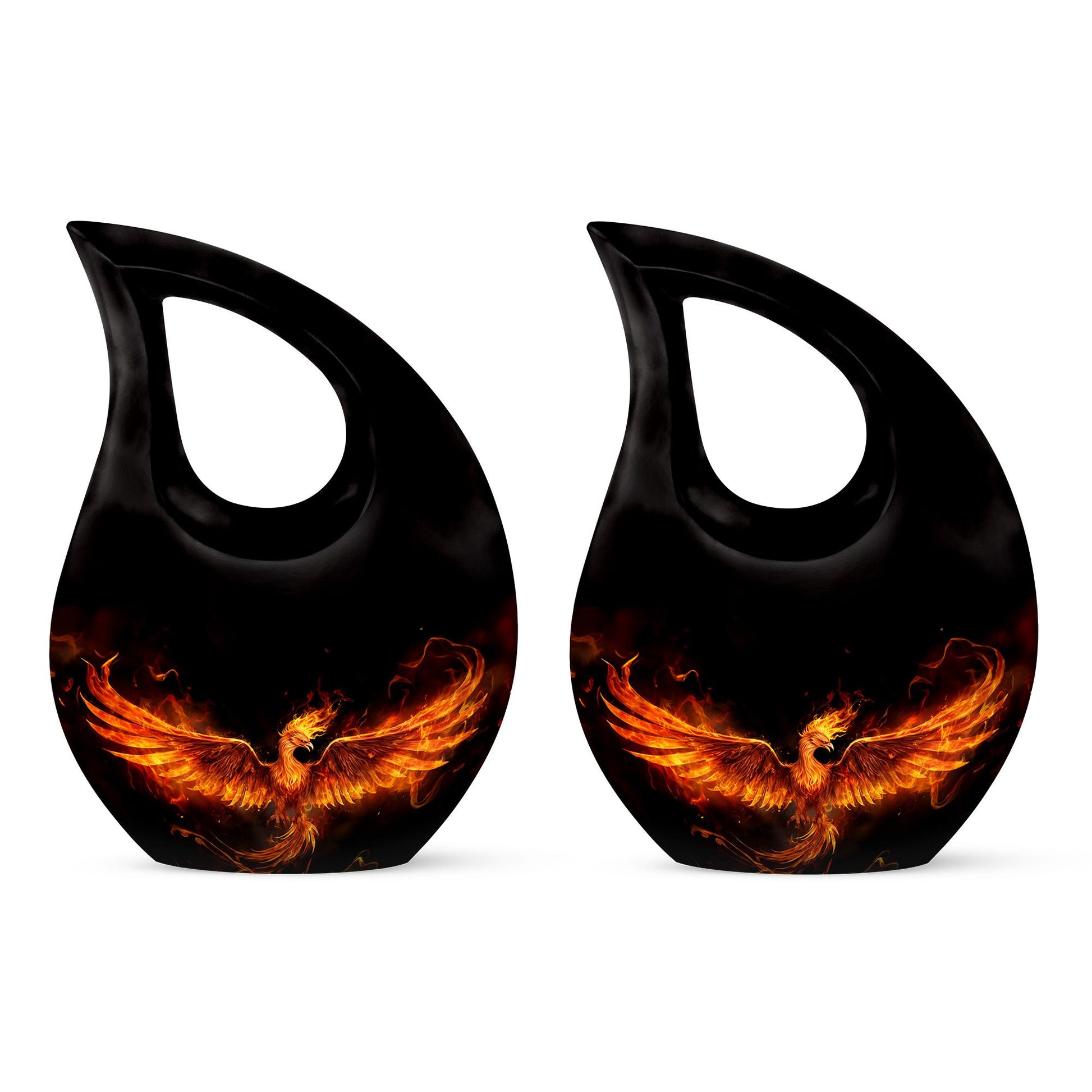 Teardrop Shape Phoenix Urn Keepsake Urn Pack of 2