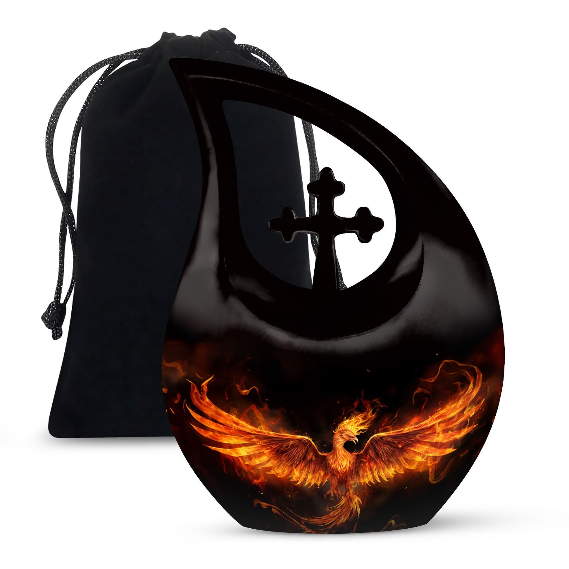 Teardrop Shape Phoenix Urn Large 10 Inch
