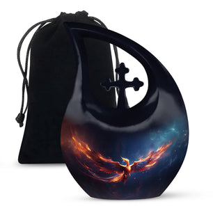Teardrop Shape Phoenix Urn Large 10 Inch
