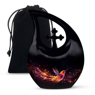 Teardrop Shape Phoenix Urn Large 10 Inch
