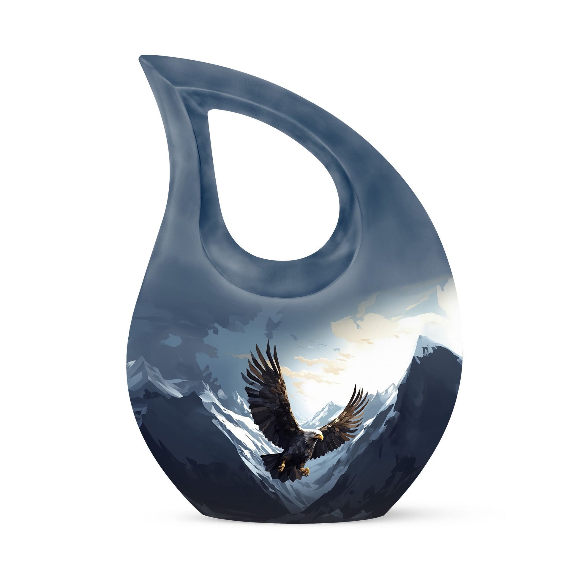 Teardrop Shape Eagle Urn Keepsake 3 Inch