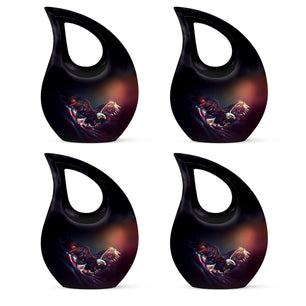 Teardrop Shape Eagle Urn Keepsake Urn Pack of 4